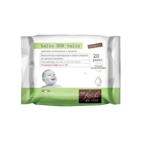 fiocchi di riso Talco Non Talco Salviette 20 pezzi – immagine 1