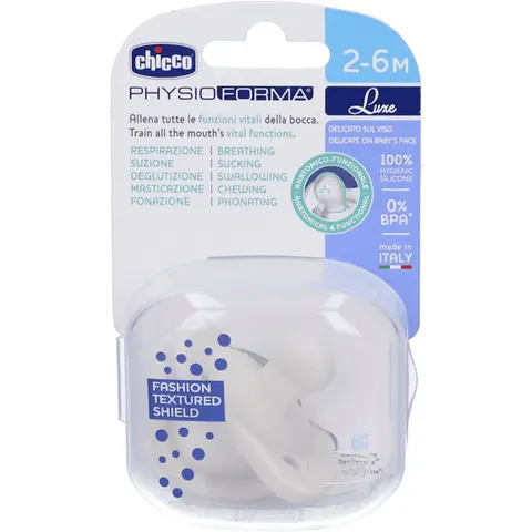 Chicco Chupete PhysioForma Luxe Gris 2-6M – imagen 1