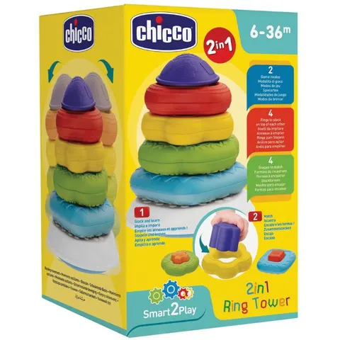 Chicco CH Gioco 2in1 Torre Anelli – immagine 1