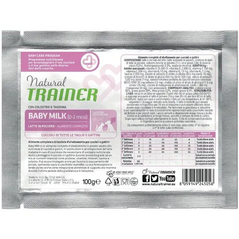 natural trainer baby milk 100 g – immagine 1