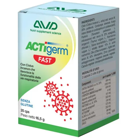 a.v.d. reform srl Actigerm fast 20 capsule – immagine 1
