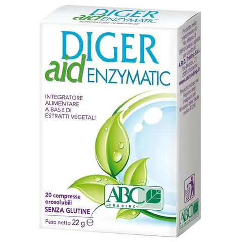 abc trading Diger Aid Enzymatic 20 Compresse – immagine 1