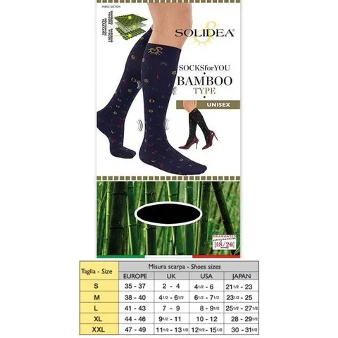 Solidea Socks Fy Bamboo Type Nero S – immagine 1