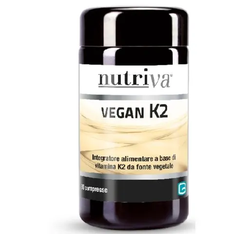 Nutriva Vegan K2 - Integratore Alimentare con 30 Compresse – immagine 1