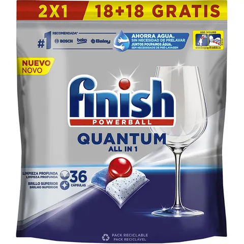 Finish Vaatwastabletten Finish Quantum (36 Stuks) – afbeelding 1