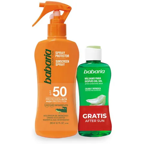 Babaria Aloe Solar SPF50 2-teiliges Set – Bild 1