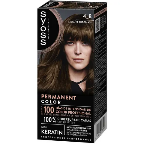 Syoss Permanent Color 1 Unit 4.8-Chocolate Chestnut – image 1