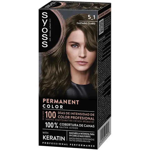 Syoss Permanent Color 1 Unit 5.1-Light Chestnut – image 1