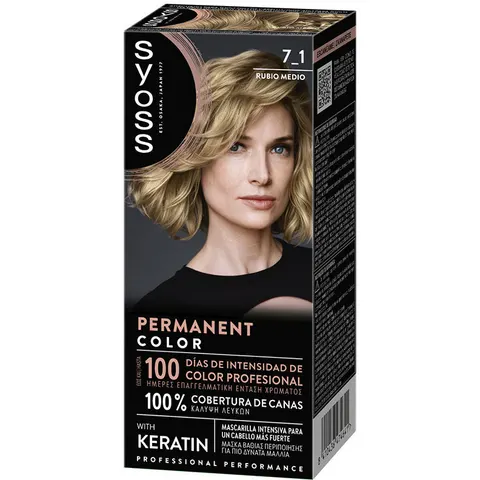 Syoss Permanent Color 1 Unit 7.1-Medium Blonde – image 1