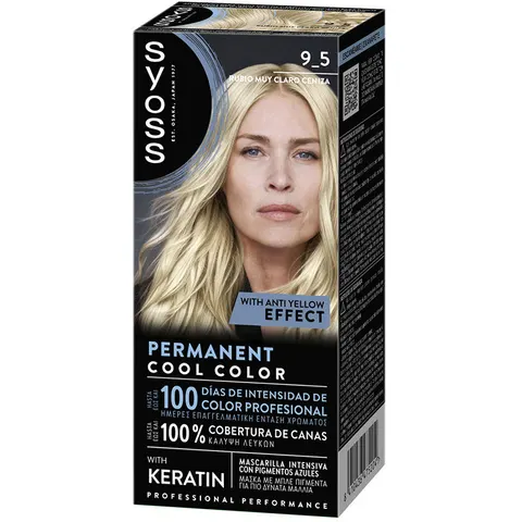 Syoss Permanent Cool Color 1 Unit 9.5-Very Light Ash Ruby – image 1