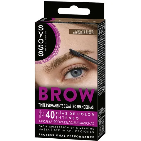 Syoss Permanent Brow Tint for Eyebrows Castaño claro – image 1