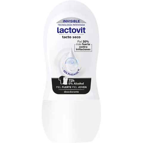 Lactovit Invisible Antimanchas deo roll-on 50 ml – imagen 1