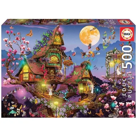 EDUCA - puzzel - 500 stuks - HUIS VAN DE FEE – afbeelding 1