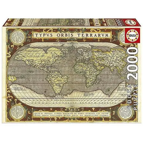 EDUCA - puzzel - 2000 stuks - Planisfeer – afbeelding 1