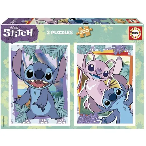 Educa - Disney Stitch - Puzzel - 2x 500 stukjes – afbeelding 1
