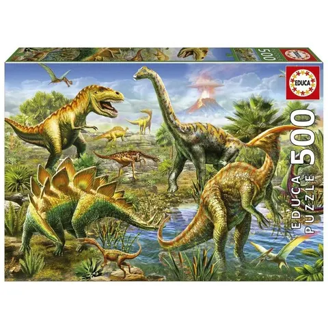 Educa Puzzel 500 stuks - Jurassic Hof – afbeelding 1