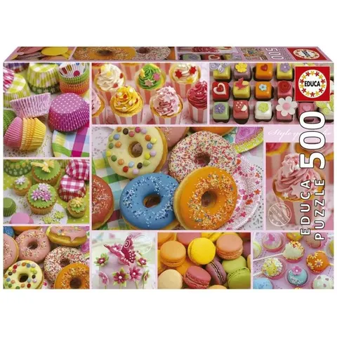 EDUCA - puzzel - 500 stuks - zoetigheden – afbeelding 1