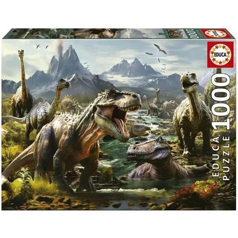 EDUCA - puzzel - 1000 stuks - DINOS – afbeelding 1