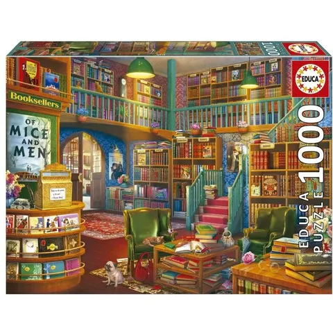 Educa - Puzzel - Bibliotheek - 1000 stukjes - Legpuzzel – afbeelding 1