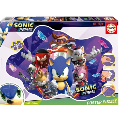 Educa Sonic Prime Puzzel 250 Stukken – afbeelding 1