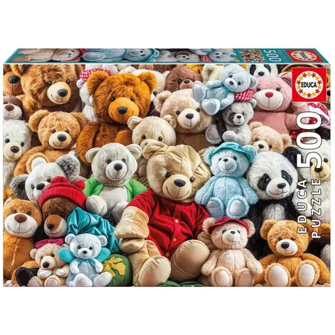 Educa - Puzzel - Teddy Bears - 500 stukjes – afbeelding 1