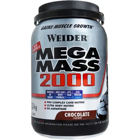 Weider mega mass 2000 chocolate 1,5kg. – imagen 1