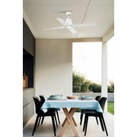 Typhoon LED White Ceiling Fan with DC Motor, 3000K – image 1