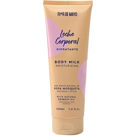 Flor De Mayo Leche Corporal rosa mosqueta 230 ml – imagen 1