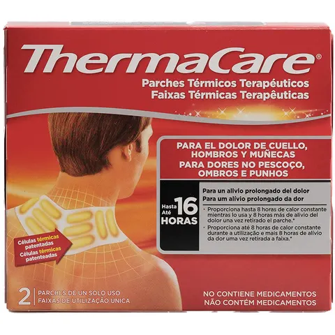 Thermacare cuello hombro parches térmicos 2 u – imagen 1