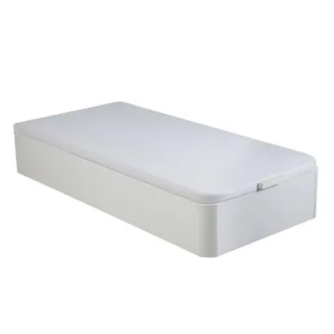 vente-unique.com Sommier coffre mdf blanc 190x30x90cm – image 1