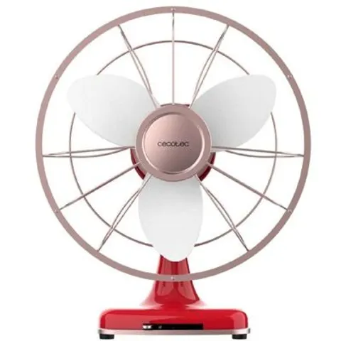 Cecotec ventilateur de table rouge 3 vitesses oscillant 40 W – image 1