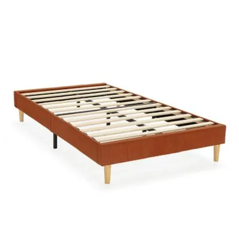 Base rembourrée Bari 90x190 cm Rouge – image 1