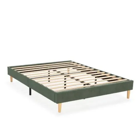 Base rembourrée Bari 140x200 cm Vert – image 1