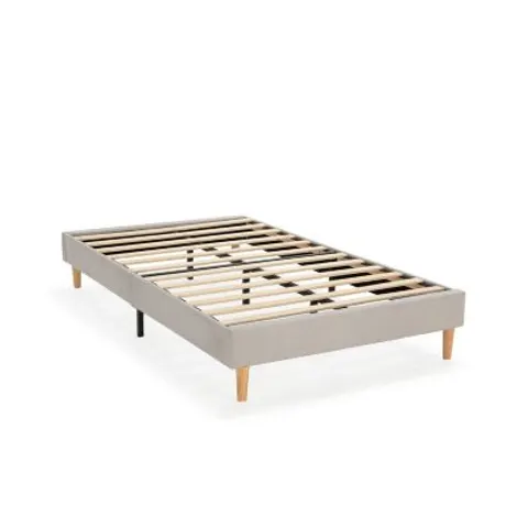 Base rembourrée Bari 90x190 cm Gris – image 1