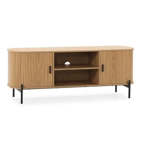Meuble Tv Mónaco 2 portes effet Chêne – image 1