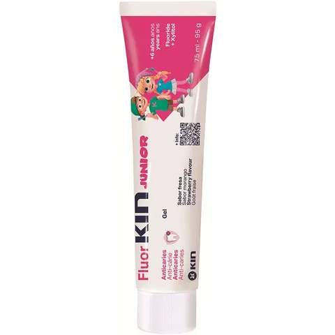 Kin Fluor Junior Erdbeer-Gel 75 ml 75 ml – Bild 1