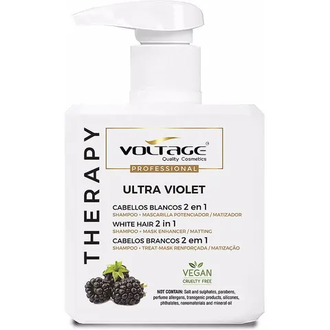 Voltage Cosmetics Champú Cabellos Blancos 500 ml – imagen 1