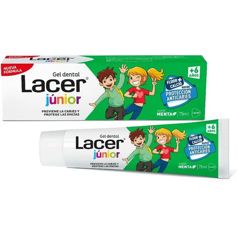 Lacer Junior Mint Zahnpasta-Gel 75 ml – Bild 1