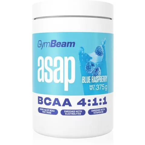 GymBeam ASAP BCAA 375 g blaue Himbeere – Bild 1