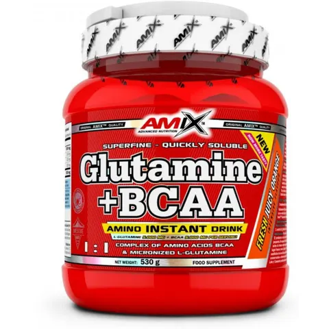 Amix Glutamine+BCAA 530 gr Orange – image 1