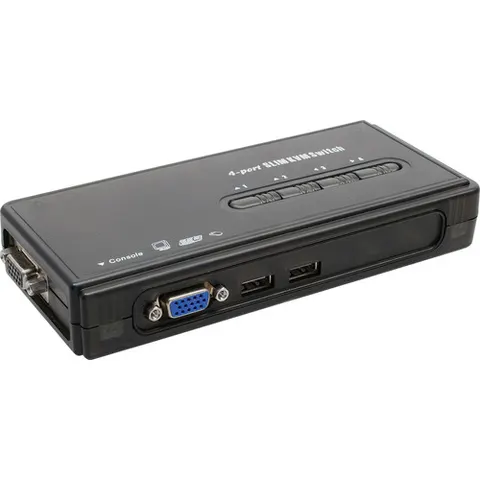 InLine® 4-Poorts KVM Switch, VGA, USB – afbeelding 1