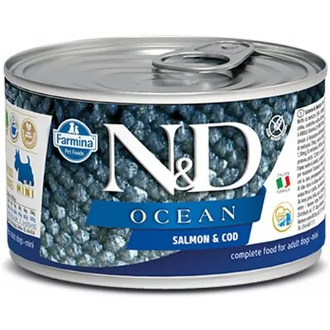 Russo Mangimi N&d Dog Ocean Salmon&cod 140g – immagine 1