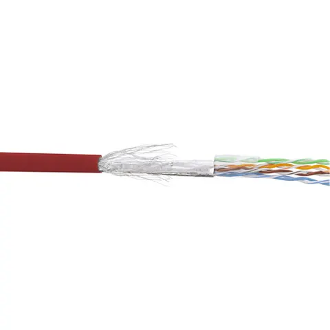 InLine® Patchkabel Cat.5e, rot, SF/UTP, AWG26, PVC, 100m – afbeelding 1