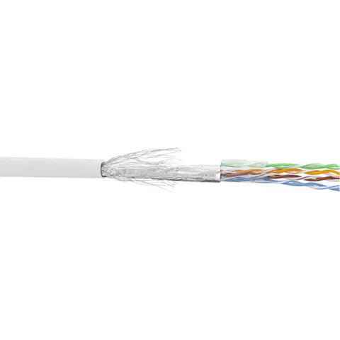 InLine® Patchkabel Cat.5e, wit, SF/UTP, AWG26, PVC, 100m – afbeelding 1