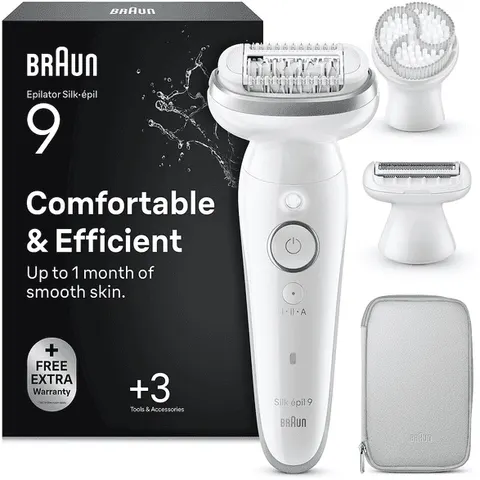 Epilatore Braun SES9 061 SILK EPIL 9 White e Silver – immagine 1