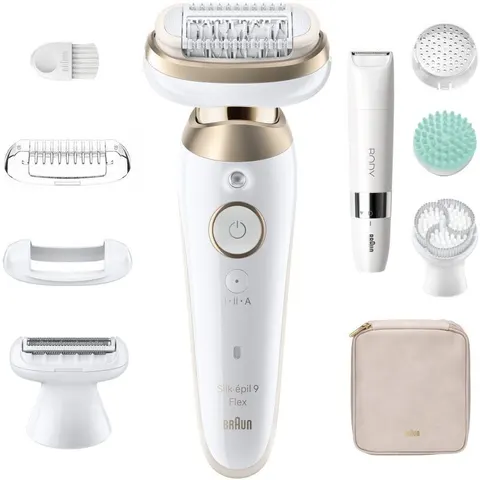 BRAUN SkinSpa 3D Silk·épil 9 Flex 9-481 Epilierer, Weiss/Gold – Bild 1