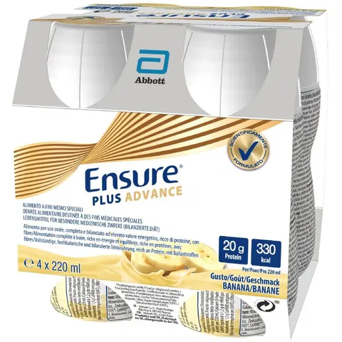 Ensure Abbott Plus Advance Banana 4x220ml – immagine 1