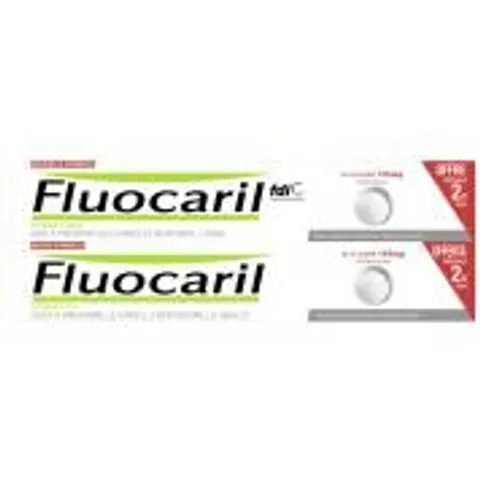 Fluocaril Bi Fluorinated Whitening Toothpaste 2x75 ml – image 1
