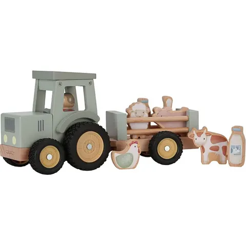 Tractor con Trailer Pequeña Granja Little Dutch LD7149 – imagen 1
