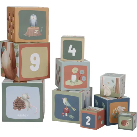 Little Dutch Cubi Apilables - Forest Friends – imagen 1